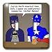 All Products : Rich Diesslins Funny General Cartoons - Super Hero Parody with Batman and Captain America at the bar - Light Switch Covers - double toggle switch