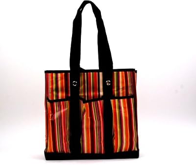 Bungalow Pocket Rocket Tote - Large Multi Stripes