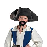 Pirate Hat with Mustache and Goatee