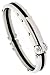 Contemporary 8 in. Stainless Steel & Rubber Bangle Bracelet, 3/8 in. (9 mm) wide