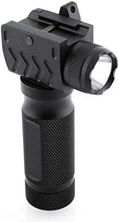 Generic Tactical Aluminum 260 Lumens LED Flashlight for Picatinny/Weaver (Black)