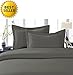 Elegant Comfort 1500 Thread Count Wrinkle and Fade Resistant 4-Piece Sheet Set, Full, Gray