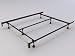 Heavy Duty 6-leg Adjustable Metal Bed Frame with Center Support with Super Glides (Full, Queen, King)