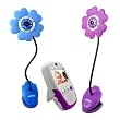 Handheld Portable Interference Free Wireless Digital 2.5" vido color baby monitor Wireless Camera Daisy-(Day & Night) (Video&Audio) Infant Nursery Monitor with rechargeable receiver w/2 Packs CCTV Surveillance Cameras(1 Plus 2 blue and purple)