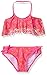 Jantzen Girls' Tie-dye Crochet Flounce Top Bikini Swimsuit
