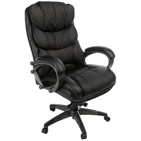 Kathy Ireland Office by Martin Commonwealth Executive Chair, Black Leather