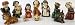 Polyresin Nativity Set of 11 Pieces With Child Like Faces - 5.25" Figurines