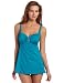 Jantzen Women's Bejeweled Swimdress, Turquoise, 8