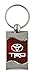 Toyota TRD Rectangular Burgundy Car Key Chain Ring Fob
