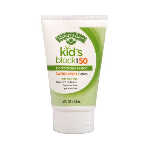 Nature's Gate Fragrance Free Kid's Block Sunscreen SPF 50 -4 oz