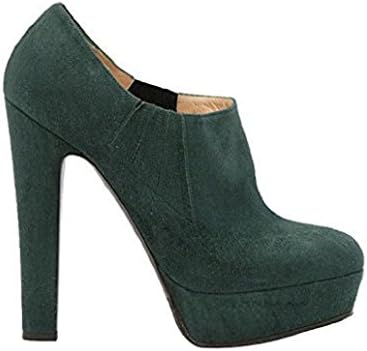 Nando Muzi Dark Green Suede Ankle Boot With Side Goring