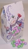 Scott's Cakes Chocolate Dutch Mints 1/2 Pound Standing Snowman Box