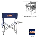 Illinois Fighting Illini NCAA Sports Chair (Navy) (Embroidered Logo)