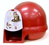 Booda Dome Cleanstep Catbox, Ruby Red