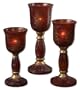 Set of 3 CandleHolders with Goblet Design
