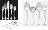 Ginkgo Sanibel Surf 45-Piece Flatware Set, Service for 8
