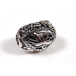Missouri Tigers Organic Style Sterling Silver Bead Fits Most Pandora Style Charm Bracelets