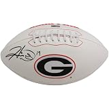 Rawlings Georgia Bulldogs #19 Hines Ward Autographed White Full-Size Logo Football
