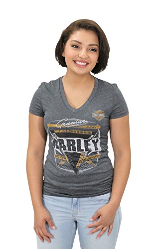Harley-Davidson Womens Burning Brightly B&S Synthetic Shirt