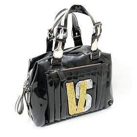 Versace Black Leather Handbag