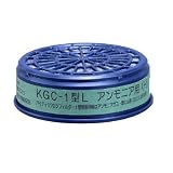 ユニット 防毒マスク用吸収缶(アンモニアガス) 金 属 製 [379-07]の画像