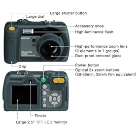Online Video Camera 2013 : Ricoh Caplio 500SE Digital Camera with Bluetooth Cheap