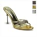 Pleaser Shoes Women's JEWEL-02, 4'' Strappy Slide W/Rhinestones, Available in 3 colors