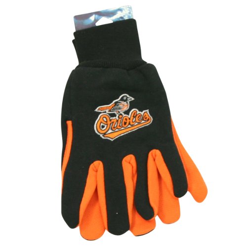 Baltimore Orioles Jersey Gloves (One Size Fits Most Ages 16+)