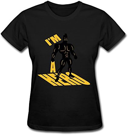 QDLQ Women's Tshirts Im Hero Size L Black
