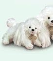 White Poodle Dog Plush Yomiko Classic 11" Realistic Stuffed Animal Dog By Russ Berrie