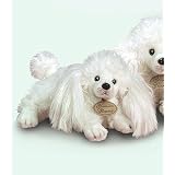 White Poodle Dog Plush Yomiko Classic 11" Realistic Stuffed Animal Dog By Russ Berrie