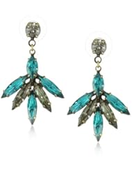 Auden Emerson Teal Swarovski Crystal Earrings