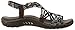 Skechers Women's Reggae Loopy Toe Ring Sandal, Chocolate/Blue, 10 M US