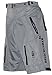 Astek Men's Gray Black MTB BMX Baggy Padded Mountain Bike Shorts