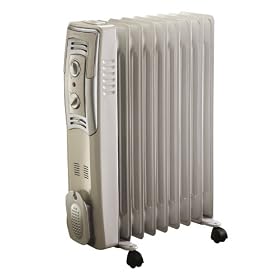 Bionaire 2000w 9 Fin Oil Filled Radiator with Manual Thermostat
