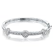 Bling Jewelry CZ Vintage Circlet Bridal Bangle Bracelet