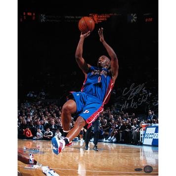 Chauncey Billups Detroit Pistons Jump Shot Vertical 16x20 Photo w/ 