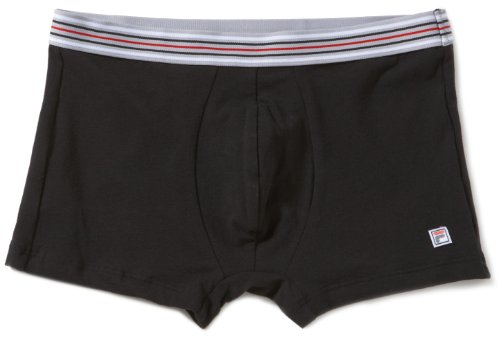 FILA Herren Boxershort 2 er Pack 140128 Herren 2er Short 3D, Gr. 5 (M), Schwarz (schwarz 0 Preisvergleich