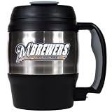 Sports MLB BREWERS 52oz. Stainless Steel Macho Travel Mug with Bottle Opener/Stainless Steel Reviews Bottle Opener Stainless Steel