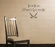 Yo Ho Yo Ho a Pirate's Life for Me Swords Vinyl Wall Decal Sticker Graphic