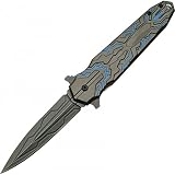 UPC 801608103472 product image for SZCO Supplies Aluminum Transform 2 Assisted Opening Knife, Blue | upcitemdb.com