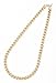 Men's Yellow Gold Plated 11mm Cuban Curb Chain Link Necklace - Lifetime Warranty
