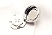 BLUE Rhodium Fin. Button Covers Pair - 18mm / 0.7 inch