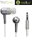 Radius Tru-Tune Ultra-light Aluminum Earbuds W/ Noise Isolation, iPhone Compatible - Silver (Designed in Japan)