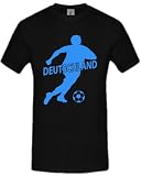 FUSSBALL FAN SHIRT DEUTSCHLAND 999(H-SW-Blau) Gr. XL