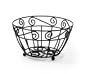Spectrum 39010 Scroll Fruit Bowl, Black