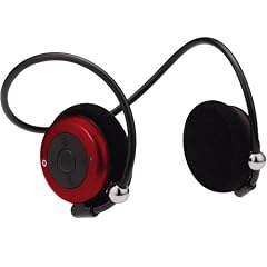 グリーンハウス Bluetoothネックバンド型ステレオヘッドセット レッド GH-BHHSNR