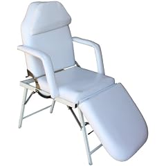 faltbare Kosmetikliege, Massageliege, Behandlungsliege mit Metallgestell Farbe wei�