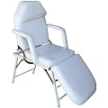 faltbare Kosmetikliege, Massageliege, Behandlungsliege mit Metallgestell Farbe wei�