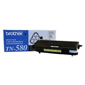 Brother TN580 High Yield Black Toner Cartridge by Brother